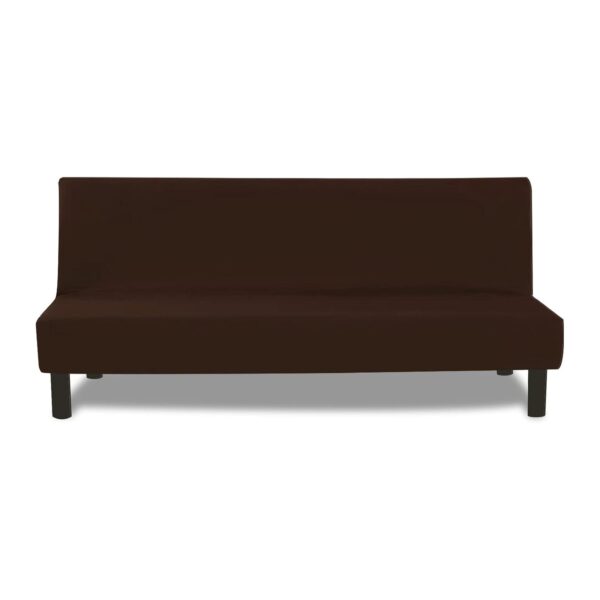 Capa Protetora de Sofá-Cama sem Braços 3 Lugares Antiderrapante