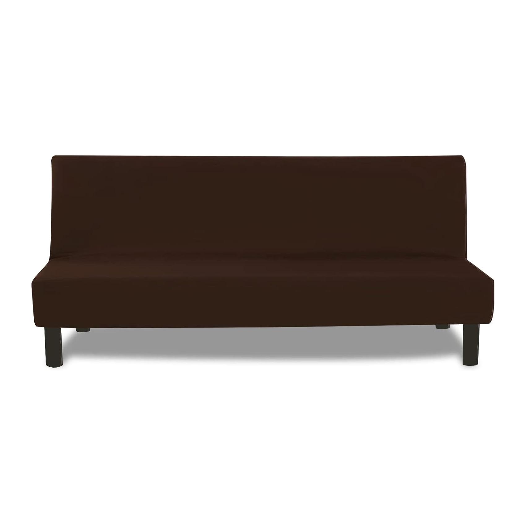 Capa Protetora de Sofá-Cama sem Braços 3 Lugares Antiderrapante