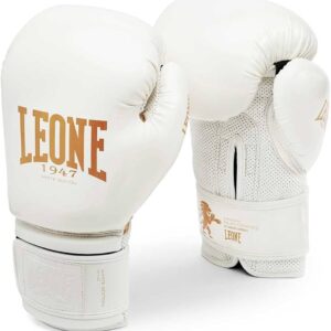 Luvas De Boxe LEONE 1947 Adulto Branco 16 OZ GN059