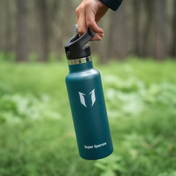 Garrafa de água em inox Super Sparrow 750ml Turquesa