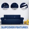 Capa Sofá Super Elástica 2 Lugares 139-175 cm MAXIJIN Azul