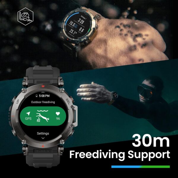 TESTE Smartwatch Amazfit T-Rex Ultra 47mm Deportivo Premium GPS (Cópia)