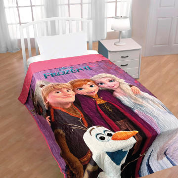 Colcha Disney Cama Frozen Poliéster Multicor (170x250cm)