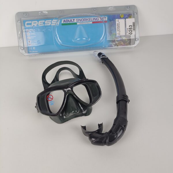 Kit Máscara + Snorkel Cressi Mexico Perla para Adulto