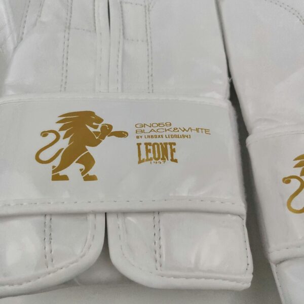 Luvas De Boxe LEONE 1947 Adulto Branco 16 OZ GN059