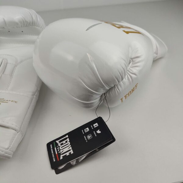 Luvas De Boxe LEONE 1947 Adulto Branco 16 OZ GN059