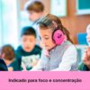 Protetores Auditivos Criança 3M Peltor Kid H510AK – Rosa, Ajustáveis, SNR 27 dB (87–98 dB)