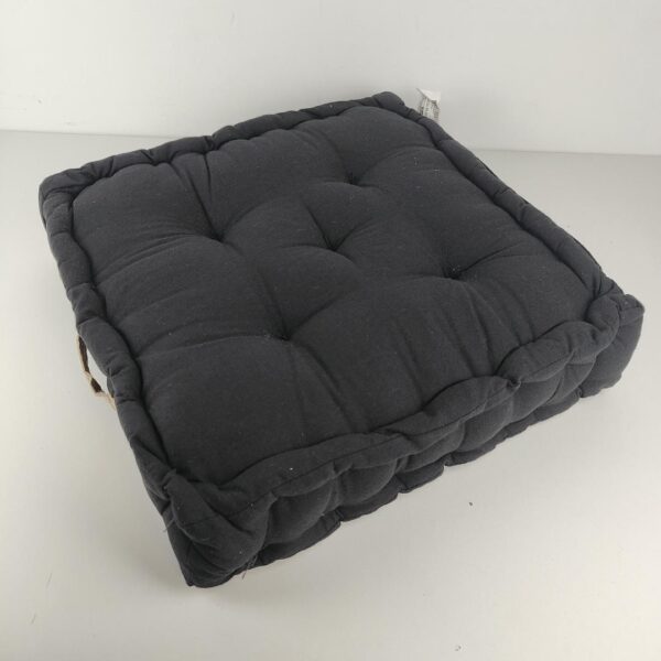 Almofada / Coussin de Sol 45x45 cm 100% Algodão Modelo Duo Cor Preto