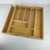 Organizador de Gavetas 46x34-56,5x6 cm Alpina Extensível Bambu para Utensílios