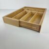 Organizador de Gavetas 46x34-56,5x6 cm Alpina Extensível Bambu para Utensílios