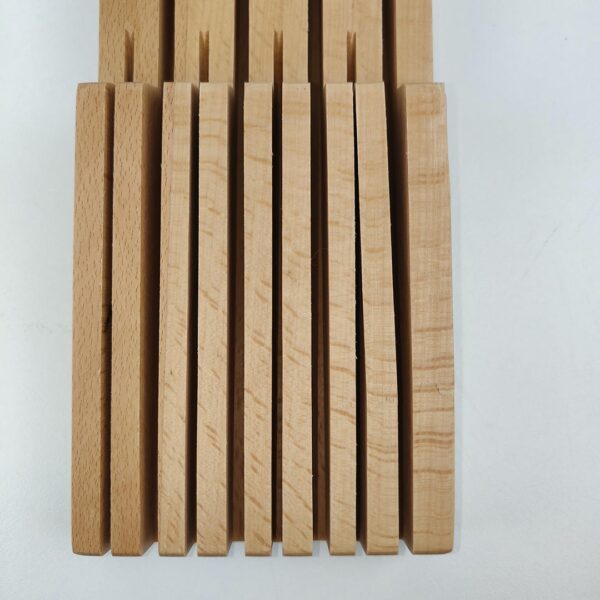Suporte de Facas para Gavetas 41x10,8X4,8 cm em Madeira
