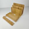 Estação de Carga Relaxdays para Tablets e Smartphones Em Bambu Natural 23x25.5x13.5 cm