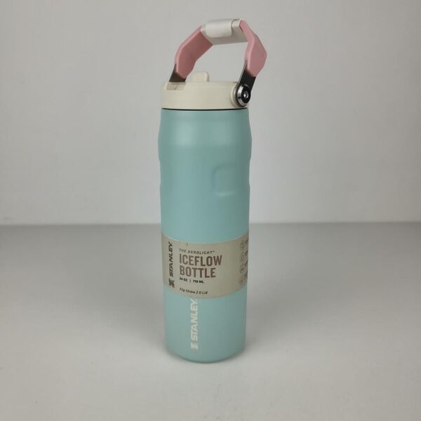 Garrafa de Água Stanley Flip Straw 2.0 Aço Inoxidável com Palhinha 0.7 L - Poolside