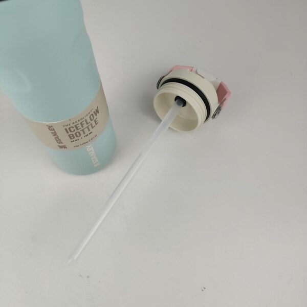 Garrafa de Água Stanley Flip Straw 2.0 Aço Inoxidável com Palhinha 0.7 L - Poolside