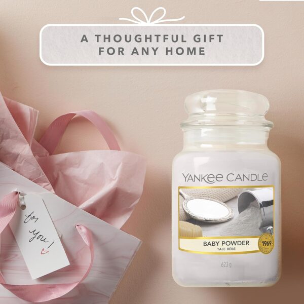 Vela Aromática Grande Cheiro Pó de Talco Yankee 623 g