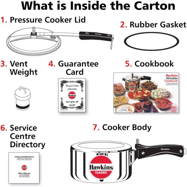 fifth_B00SX2YZMG_171_200226 Panela de Pressão de Alumínio 2 Litros Classic CL20 HAWKINS