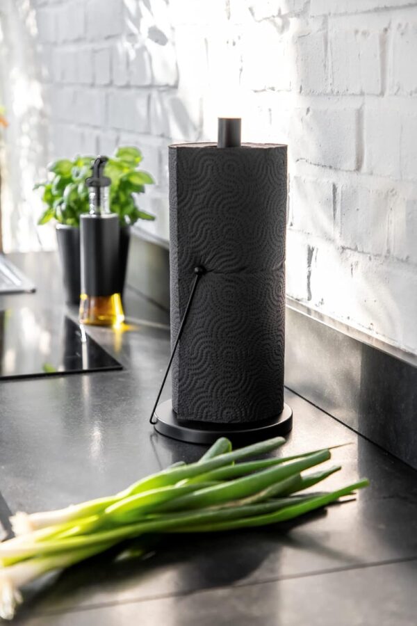 Porta-Rolos para Papel de Cozinha Clayton Preto