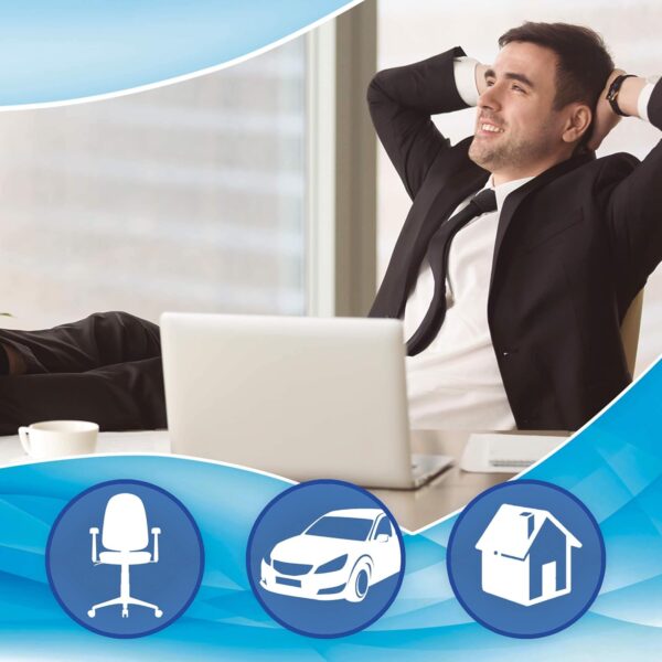 Almofada Redonda SUMEX com Espuma de Memória Preto (43 X 34.5 cm)