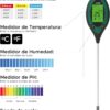 Medidor de Humidade Do Solo 4 Em 1 Meliflor (Humidade pH Temperatura Luz)