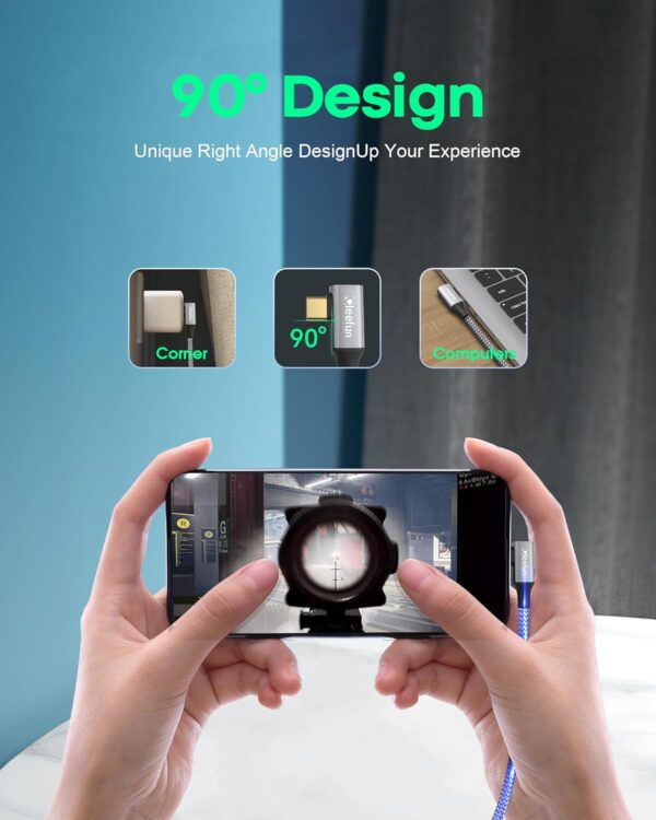 (5 m) Cabo Extensor USB C USB 3.2 5Gbps 100 W Carga 4K 60Hz