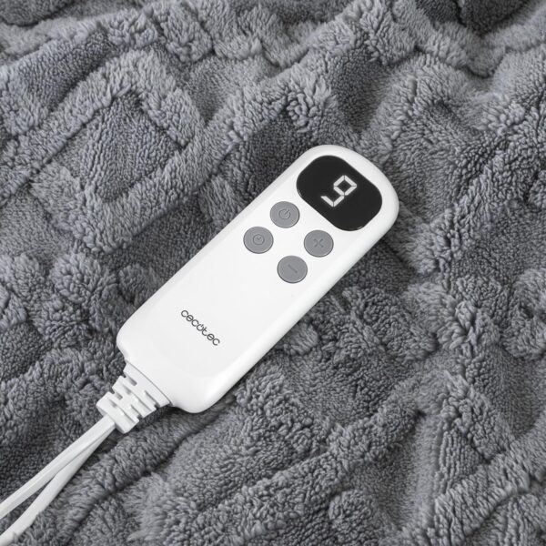 Manta Elétrica Cecotec 200x180 cm  HeatConfort Noa 130 W 10 Níveis de Temperatura Temporizador