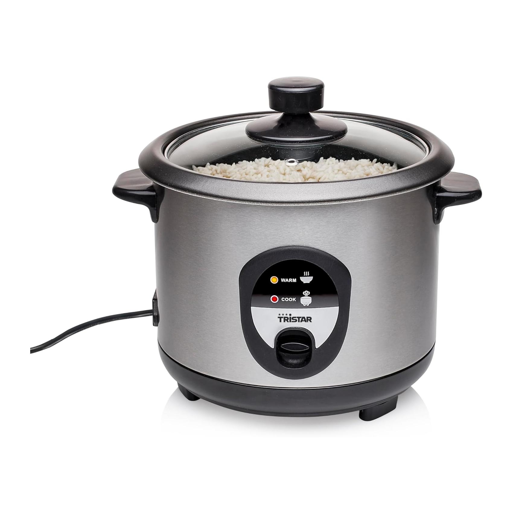 Panela de Arroz 1L Aquecimento Automático Tristar RK-6126 400W Prateado