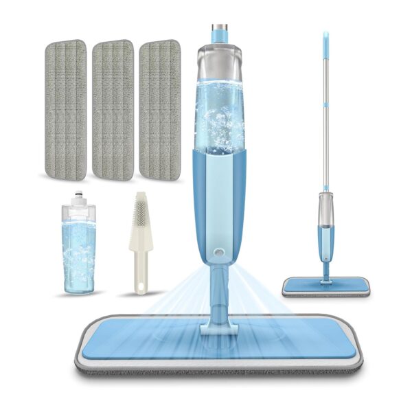 Mopa Pulverizadora com Microfibra para Limpeza de Chão Casa Cozinha Madeira Cerâmica