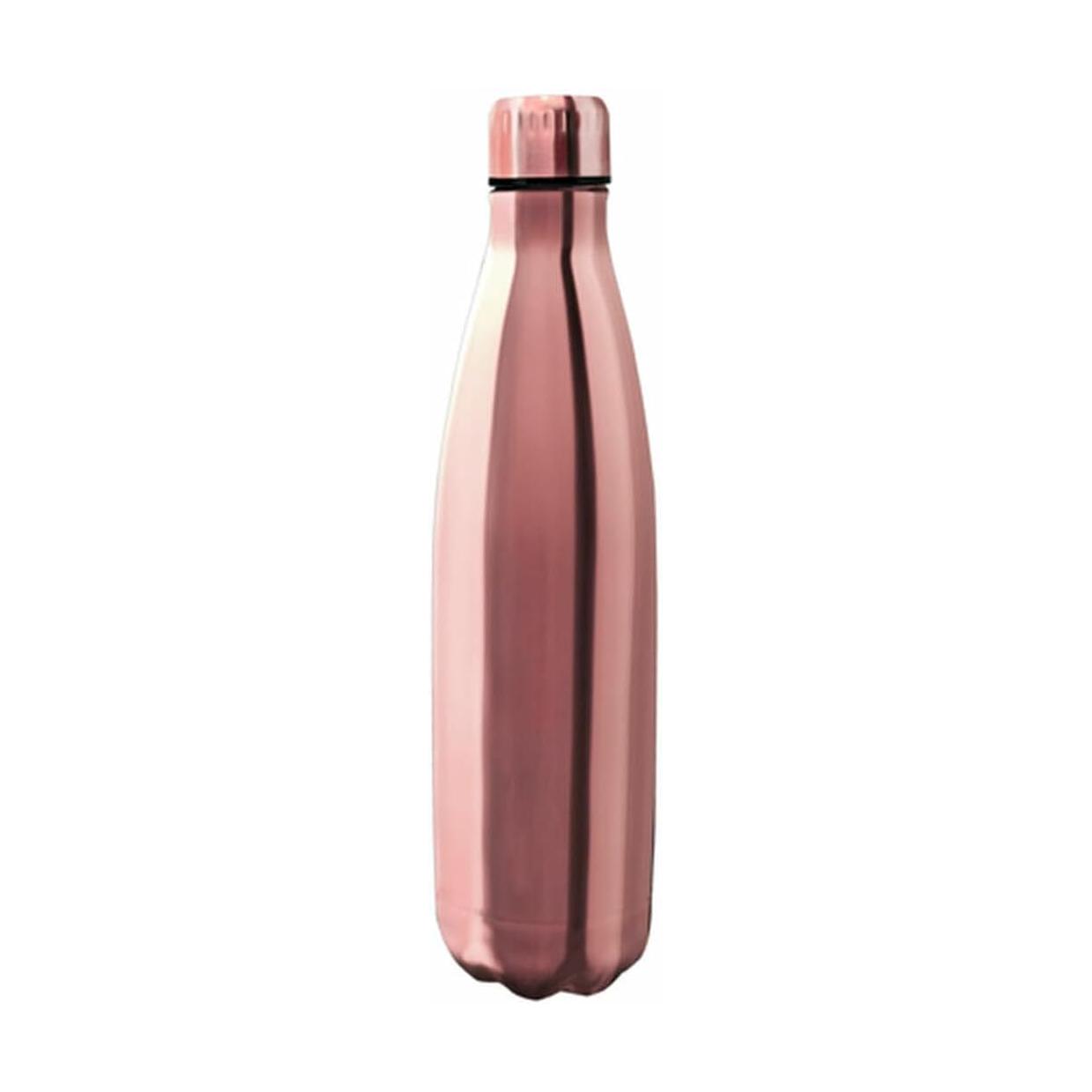 Garrafa Térmica Nerthus FIH 595 Parede Dupla Inox 750 Ml Design Ouro Rosa