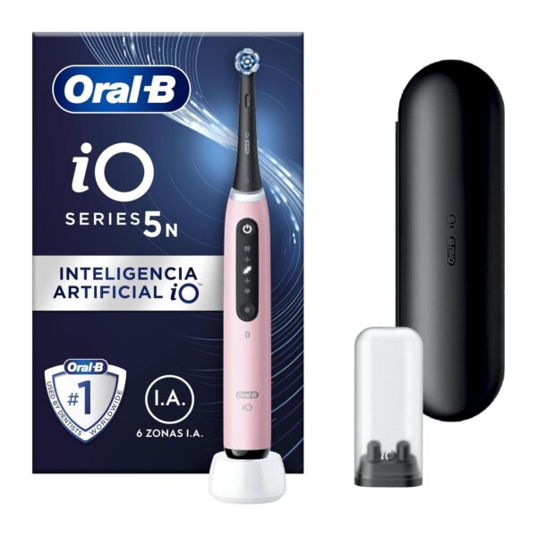 Escova de Dentes Elétrica Oral-B iO 5N Rosa com Estojo de Viagem