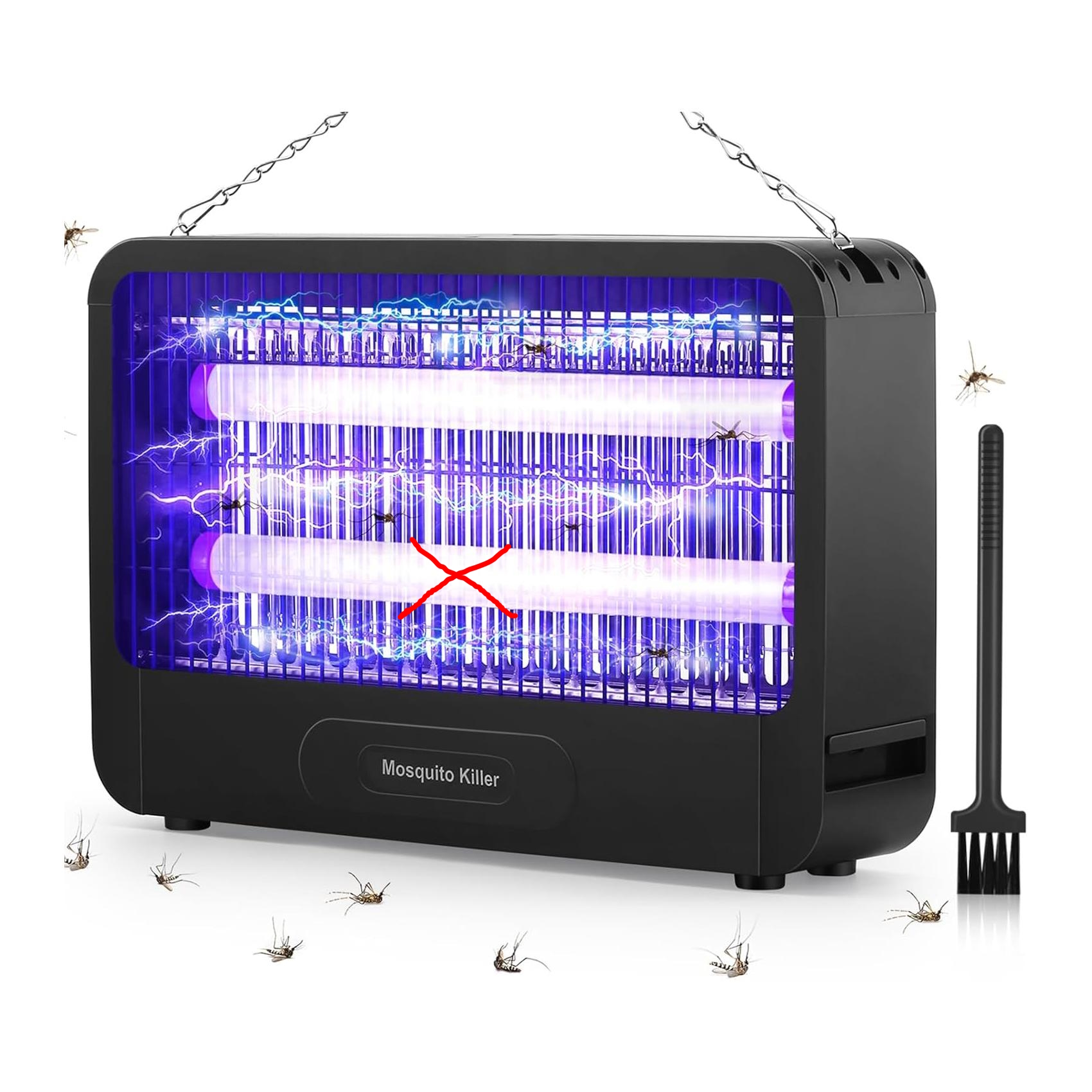 Lâmpada Elétrica Antimosquitos 20 W Silenciosa para Uso Residencial e Comercial