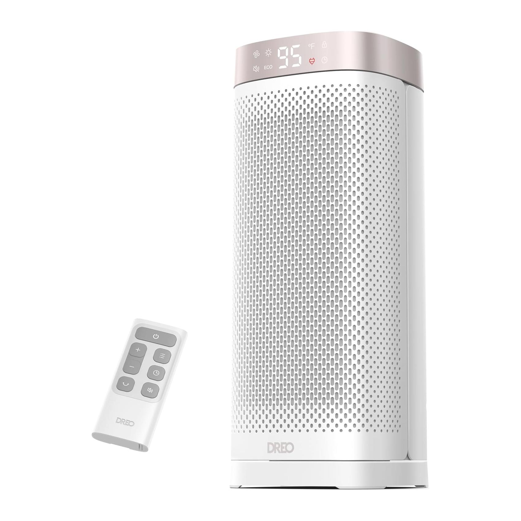 Aquecedor Portátil de Interior Dreo 1500W com Aquecimento Rápido e Controle Remoto