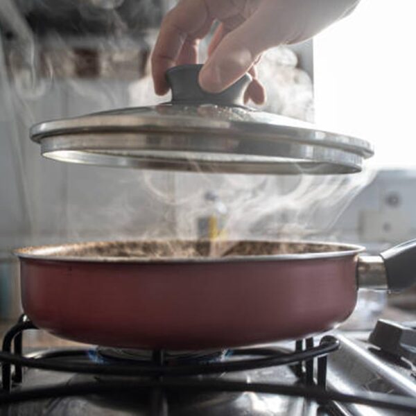 Tampa de Vidro Ibili 36 cm Aço Inoxidável Transparente/Plateado/Negro