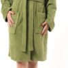 Roupão com Capuz (S) Top Towel Unissexo Algodão 500g/m2 Verde
