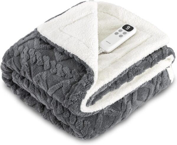 Manta Elétrica Cecotec 200x180 cm  HeatConfort Noa 130 W 10 Níveis de Temperatura Temporizador