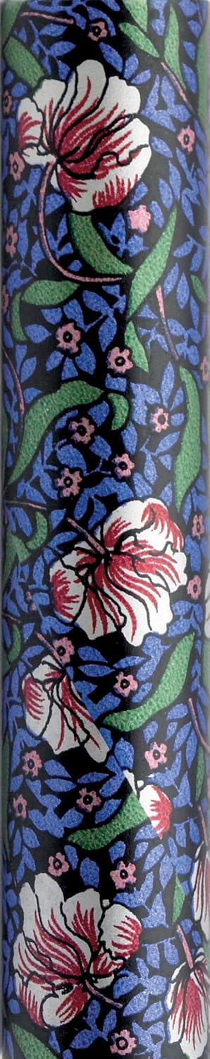 Bengala Dobravel Leve Equilíbrio Pega em Madeira Motivo Églantine 73,6-83,2 cm