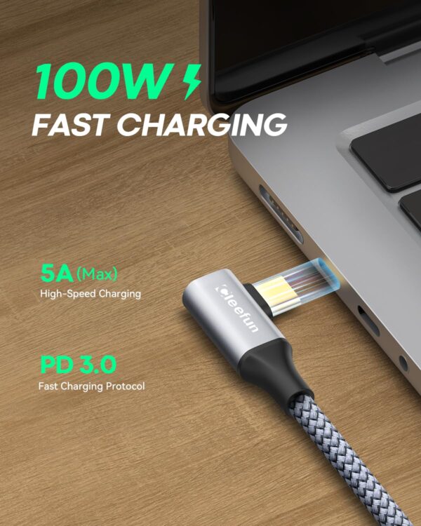 (5 m) Cabo Extensor USB C USB 3.2 5Gbps 100 W Carga 4K 60Hz