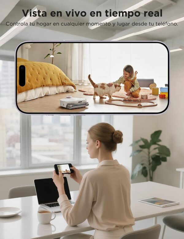 Câmara Vigilância WiFi 1080P Interior Visão Noturna Detecção Humano c/ Comunicação