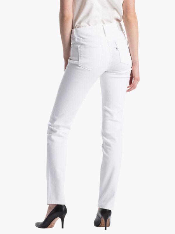 (W32/L32) Calças de Ganga Levi's 712 Mid Mulher Rise Slim Jeans Western White