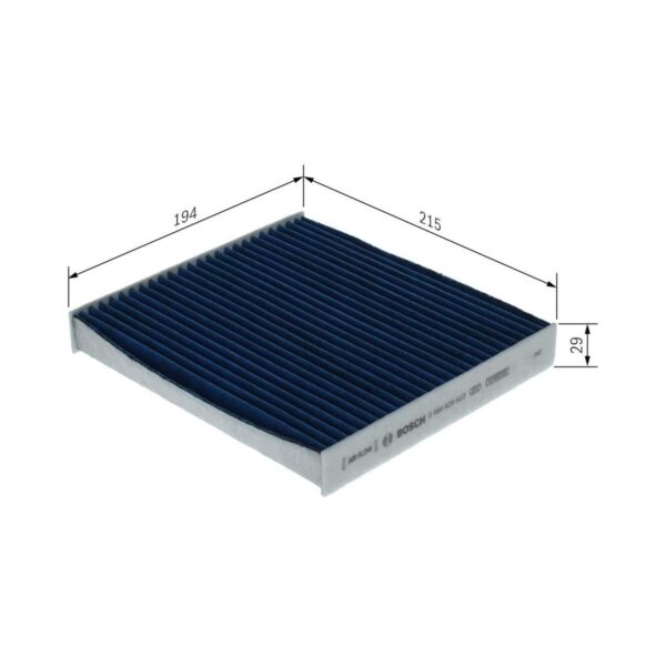 0986628623phanwhco00mm BOSCH 0 986 628 623 / A8623 Filtro ar do habitáculo carvão ativado, pó fino com efeito antialérgico / fungicida / antibacteriano (4047026589122)