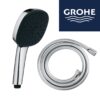 Chuveiro de mão + Mangueira 1,75m Grohe 3 modos de jato Universal