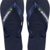 (39/40) Chinelos de dedo Havaianas - Logótipo do Brasil Navy Blue