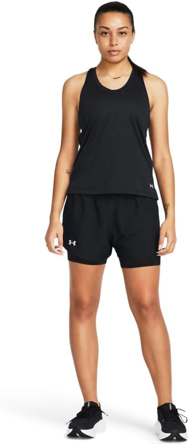 (S) Calções desportivos Under Armour com interior respirável Launch 2-in-1 Mulher