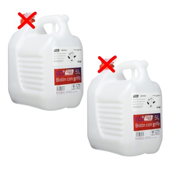 2 Bidões de 5 Litros em HPDE