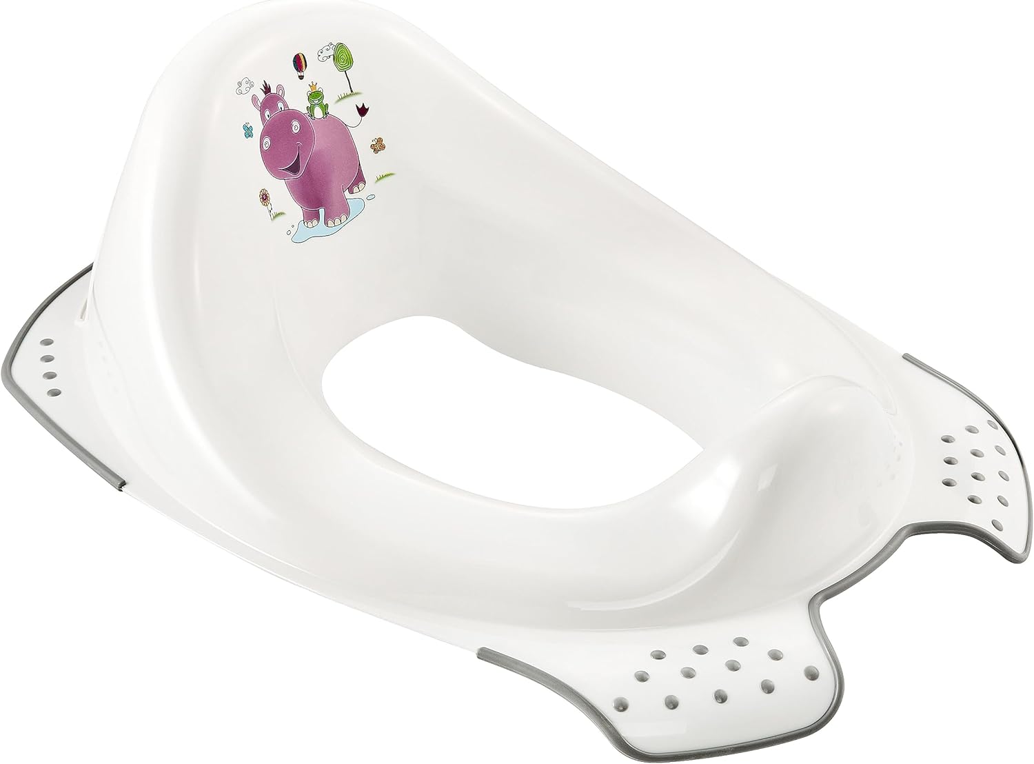 Redutor de Sanita Keeeper Hippo Antiderrapante Branco (18 Meses A 4 Anos) Ewa