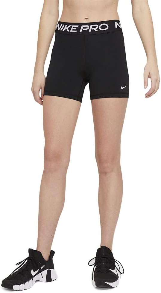 (M) Calções Nike NP 365 5in Mulher Preto e Branco