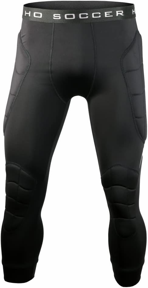 (M) Calças Desporto 3/4 Unissexo Acolchoadas HO Soccer Raven com Proteções