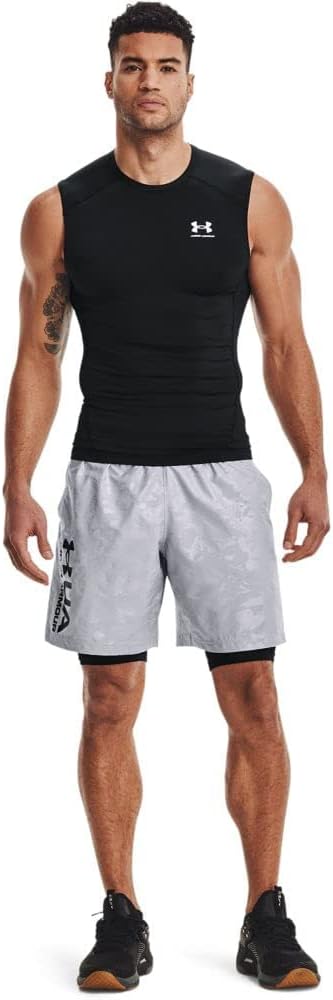 (XL) Camisola Compressão Under Armour Heatgear Sem Mangas