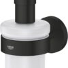Dispensador de sabão GROHE Start 160ml preto mate