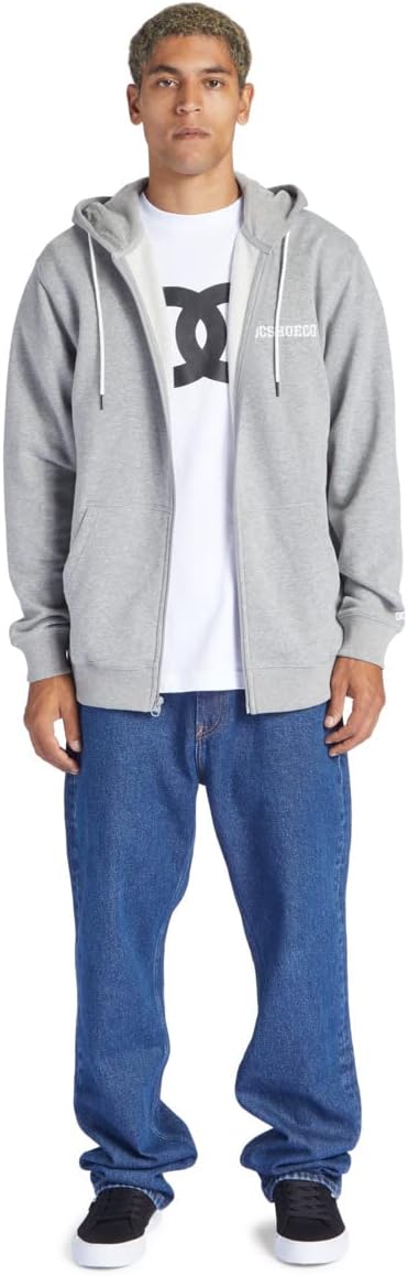 (XS) Camisola com capuz e fecho de correr DC Shoes Baseline Homem