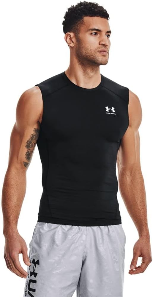 (XL) Camisola Compressão Under Armour Heatgear Sem Mangas